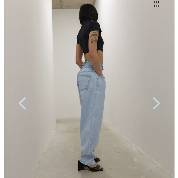 Oak & Fort Paperbag Waist Jeans - Picture 2 of 5